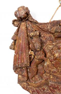 English Heraldic Plaque with Lions Early 20th Century - 3296478