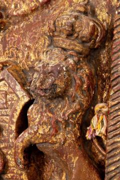 English Heraldic Plaque with Lions Early 20th Century - 3296486