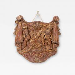 English Heraldic Plaque with Lions Early 20th Century - 3296806