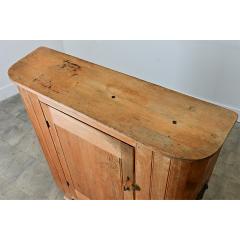English Huffer Pine Demilune Warming Cabinet - 4798436