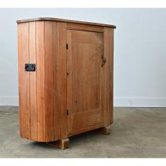 English Huffer Pine Demilune Warming Cabinet - 4798439