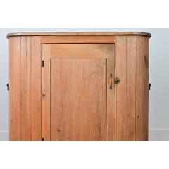 English Huffer Pine Demilune Warming Cabinet - 4798467