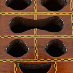 English Inlaid Mahogany Knife Box 18th C  - 147201