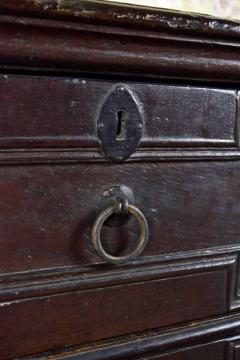 English Jacobean 17th Century Oak Four Drawer Commode - 676469