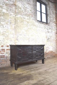 English Jacobean 17th Century Oak Four Drawer Commode of Rare Form - 2317922