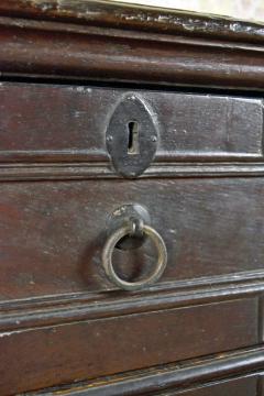 English Jacobean 17th Century Oak Four Drawer Commode of Rare Form - 2317926