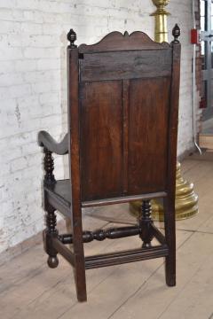 English Jacobean Style Oak Wainscot Armchair - 4347039