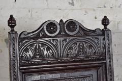English Jacobean Style Oak Wainscot Armchair - 4347041