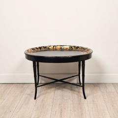 English Lacquered Gilt Papier m ch Tray circa 1870 - 4573363