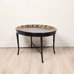 English Lacquered Gilt Papier m ch Tray circa 1870 - 4573364
