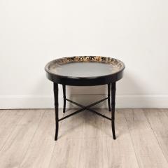 English Lacquered Gilt Papier m ch Tray circa 1870 - 4573365