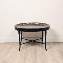 English Lacquered Gilt Papier m ch Tray circa 1870 - 4573372