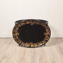 English Lacquered Gilt Papier m ch Tray circa 1870 - 4573374