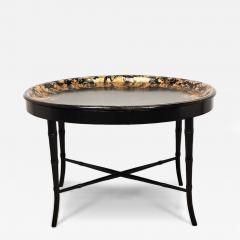 English Lacquered Gilt Papier m ch Tray circa 1870 - 4574599