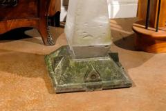 English Late 19th Century Sundial with Carved Limestone and Bronze Top - 3415639