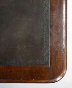 English Late Regency Double Sided Mahogany Library Writing Table circa 1830 - 4350156