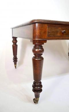 English Late Regency Double Sided Mahogany Library Writing Table circa 1830 - 4350157