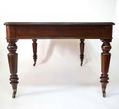 English Late Regency Double Sided Mahogany Library Writing Table circa 1830 - 4350158