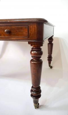 English Late Regency Double Sided Mahogany Library Writing Table circa 1830 - 4350159