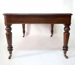 English Late Regency Double Sided Mahogany Library Writing Table circa 1830 - 4350160