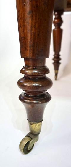 English Late Regency Double Sided Mahogany Library Writing Table circa 1830 - 4350161