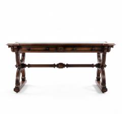 English Late Regency Oak Writing Table - 1429356