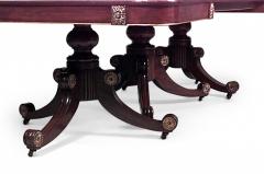 English Late Regency Ormolu Mahogany Dining Table - 1429778