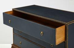 English Leather Chest on Carved Walnut Stand - 2132489