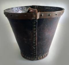 English Leather and Copper Fire Bucket - 1754771