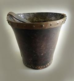 English Leather and Copper Fire Bucket - 1754772