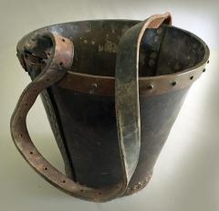 English Leather and Copper Fire Bucket - 1754773