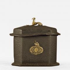 English Leather and Tin Tobacco Caddy - 296477