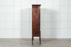 English Mahogany Arched Glazed Dresser Cabinet - 3200306