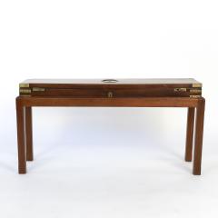 English Mahogany Campaign Gunbox On Later Mahogany Stand - 1358031