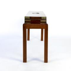 English Mahogany Campaign Gunbox On Later Mahogany Stand - 1358032