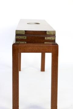 English Mahogany Campaign Gunbox On Later Mahogany Stand - 1358035