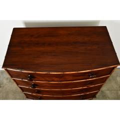 English Mahogany Chest with Faux Bamboo Trim - 3888007