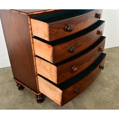 English Mahogany Chest with Faux Bamboo Trim - 3888054