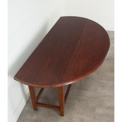 English Mahogany Drop Leaf Oval Dining Table - 3474142