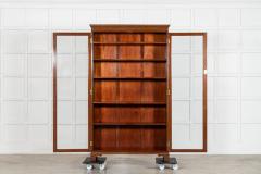 English Mahogany Glazed Bookcase - 4306971