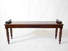 English Mahogany Hall Bench circa 1830 - 3915206