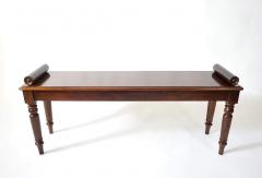 English Mahogany Hall Bench circa 1830 - 3915207