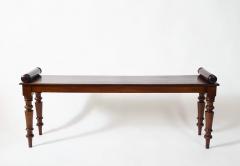 English Mahogany Hall Bench circa 1850 - 3840794