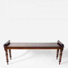 English Mahogany Hall Bench circa 1850 - 3841565