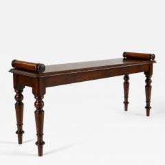 English Mahogany Hall Bench circa 1860 - 4710860
