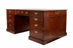English Mahogany Leather Top Desk - 2800680