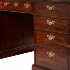 English Mahogany Leather Top Desk - 2800683