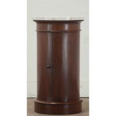 English Mahogany Marble Bedside Table - 3499384