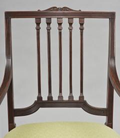 English Mahogany Open Armchair - 147369