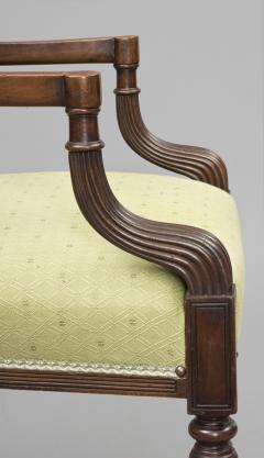 English Mahogany Open Armchair - 147371